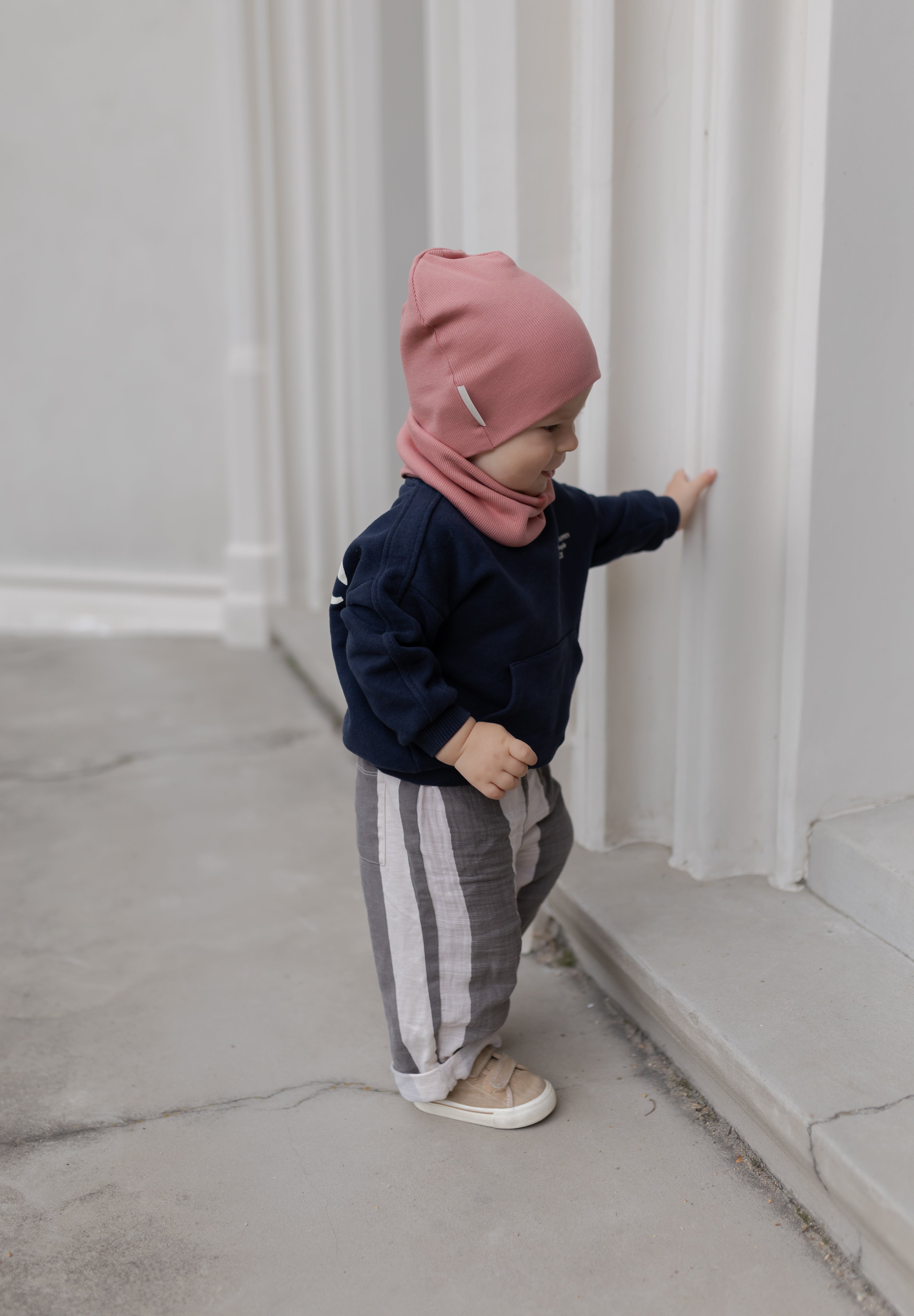 Bawełniana czapka & komin – Rose