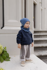 Bawełniana czapka & komin – Denim