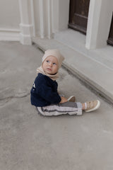 Bawełniana czapka & komin - Biscuit