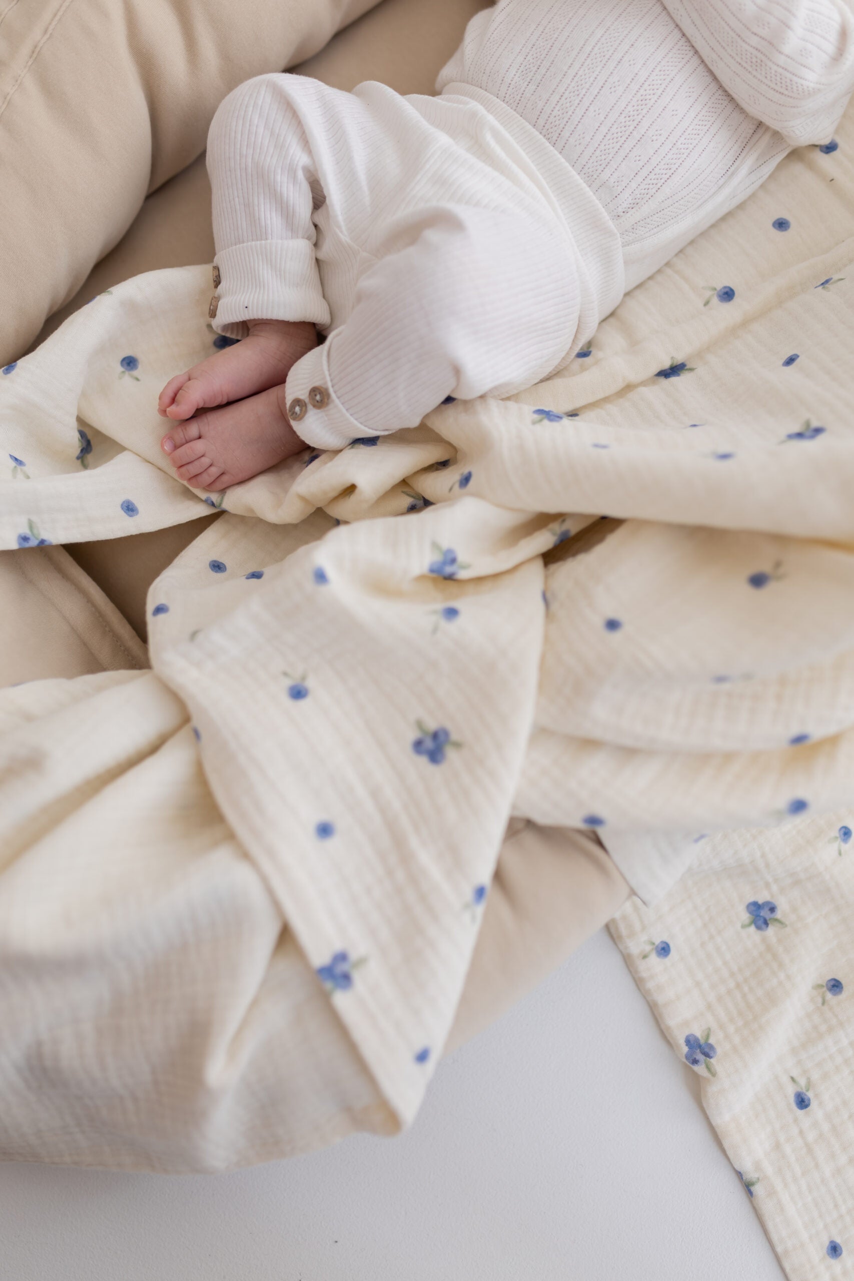 Muślinowy kocyk - Blueberry