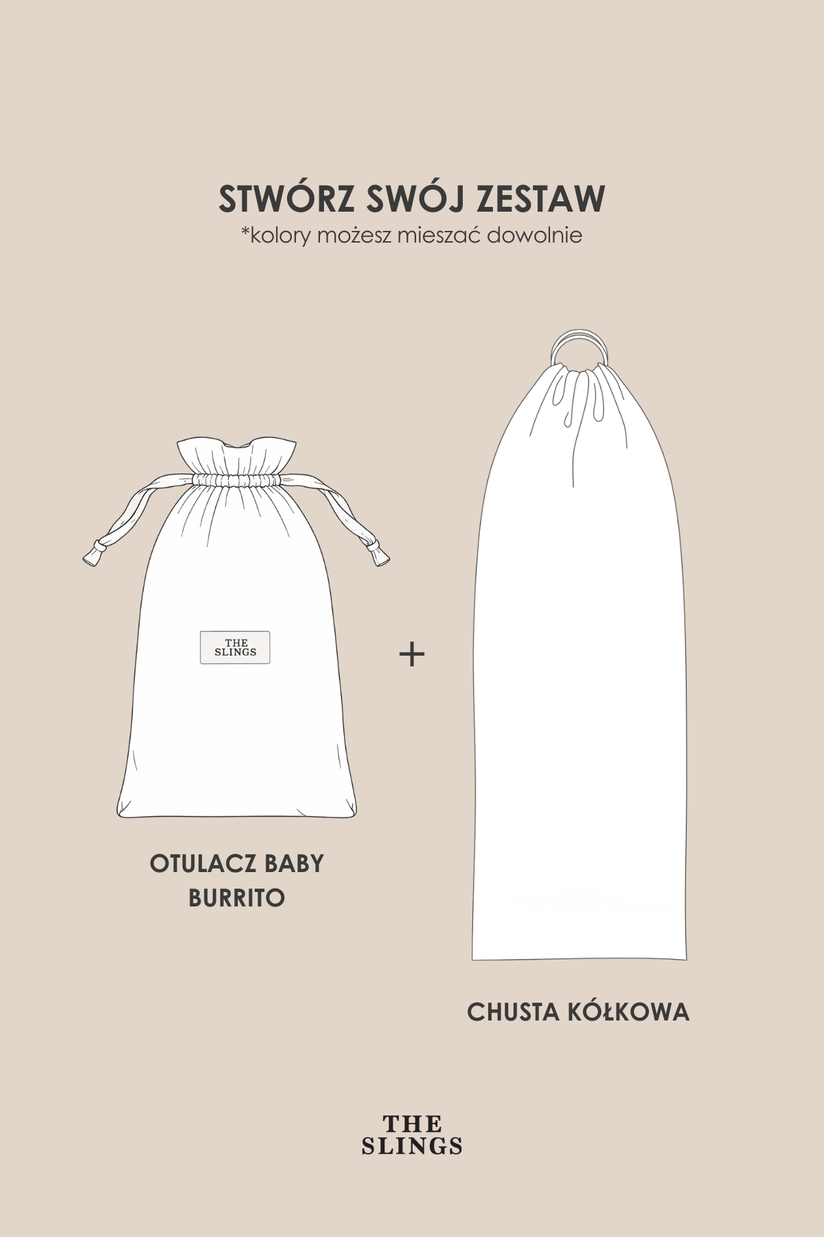 Zestaw Chusta kółkowa + Otulacz