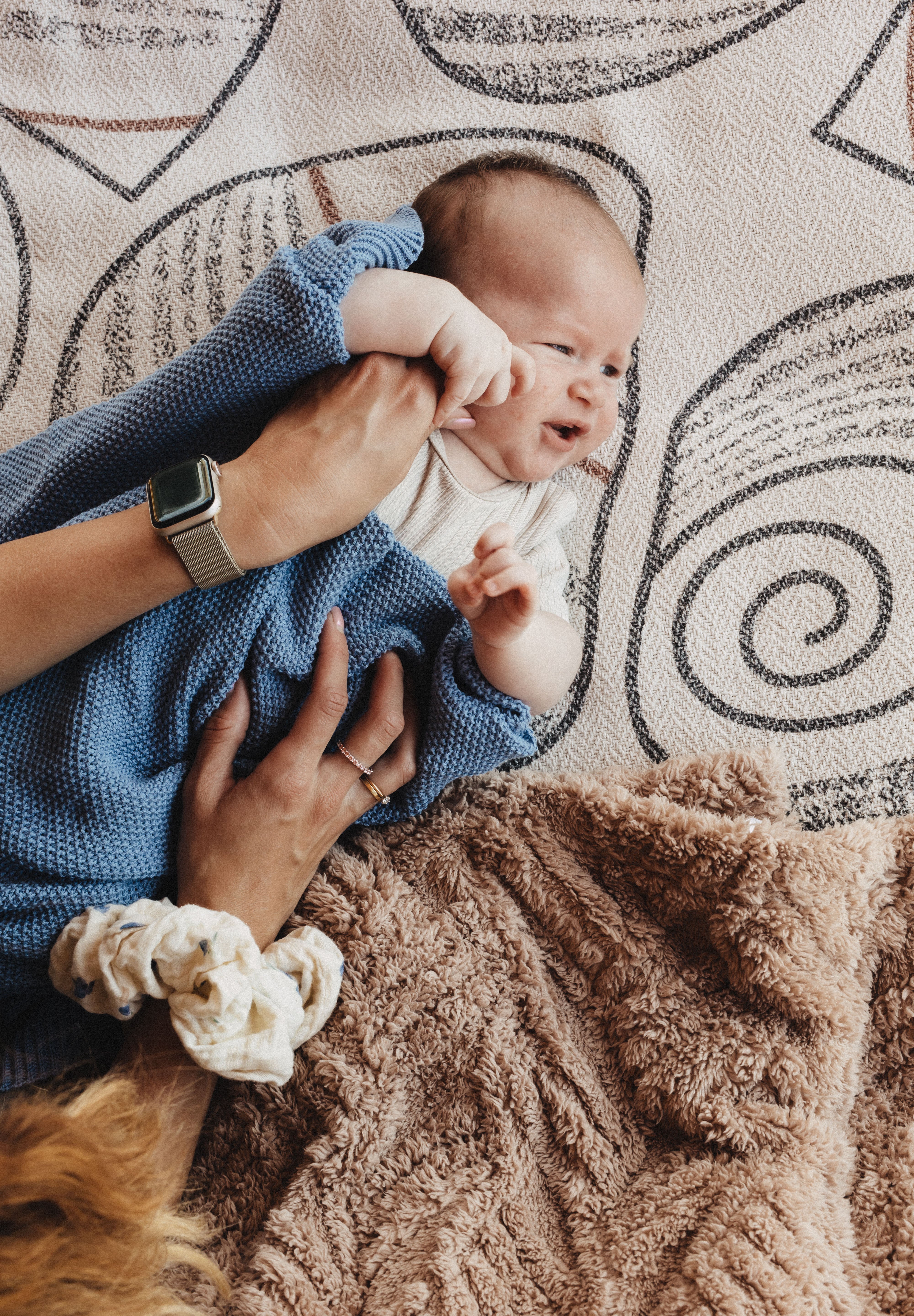 Bawełniany kocyk Softie Blue