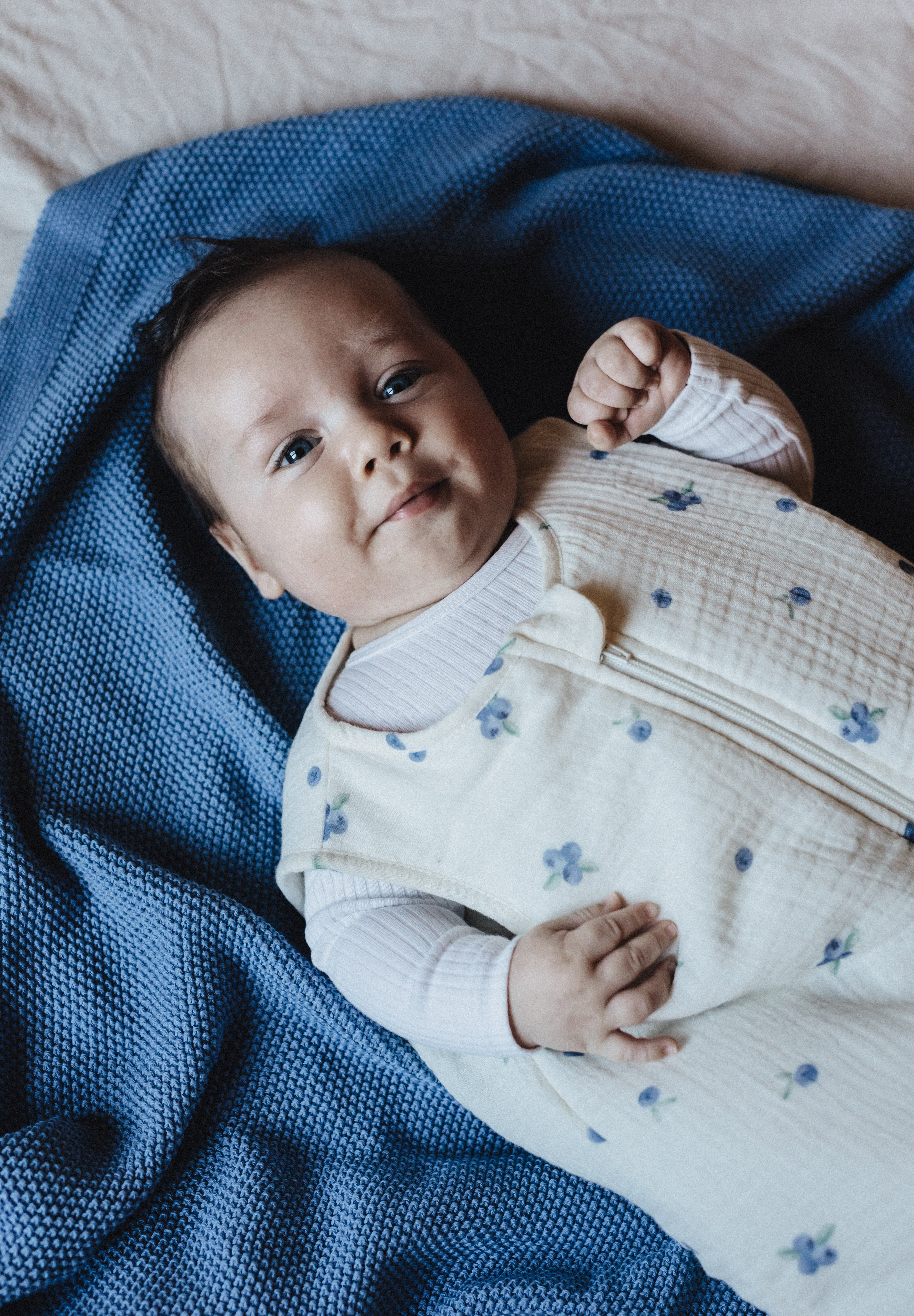Bawełniany kocyk Softie Blue