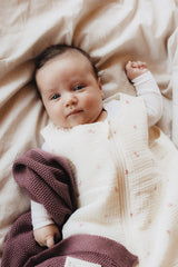 Bawełniany kocyk Softie Plum