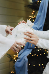 Otulacz Baby Burrito Blue Flora