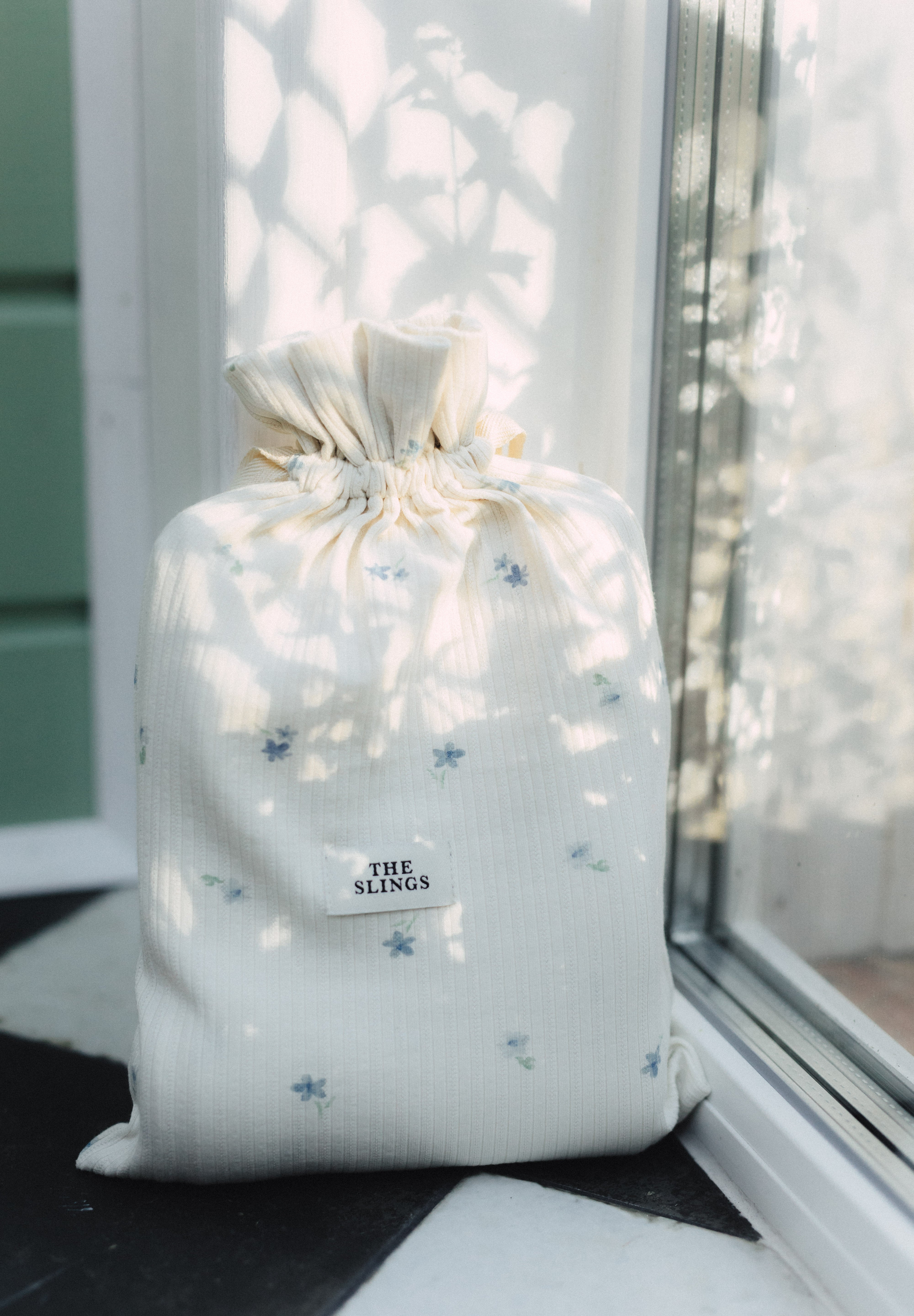 Otulacz Baby Burrito Blue Flora