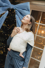 Chusta Elastyczna HugMe Blue Flora