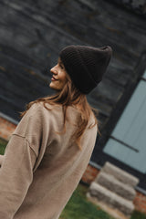 Tilia - czapka z wełny merino Espresso