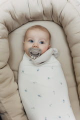 Otulacz Baby Burrito Blue Flora
