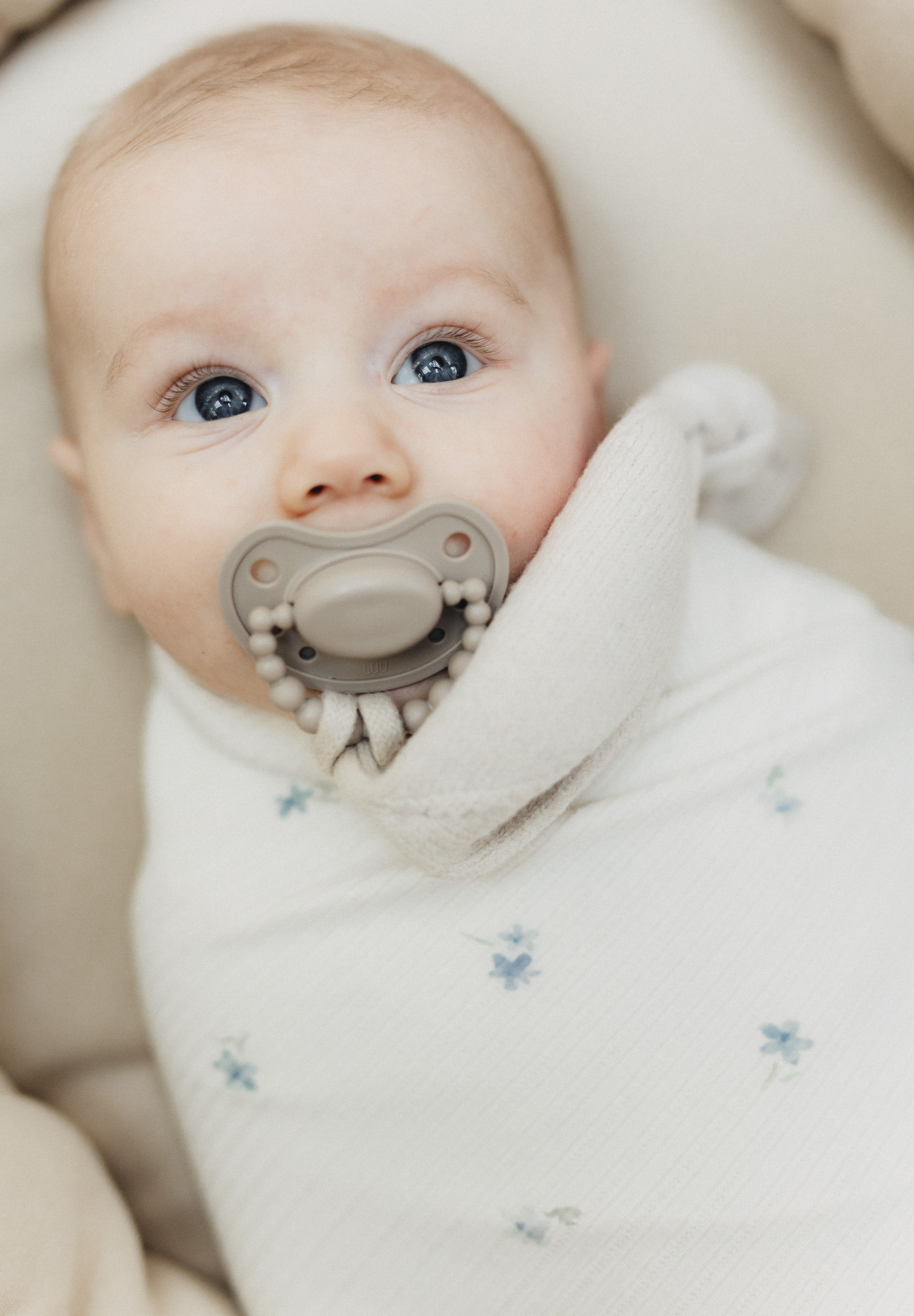 Otulacz Baby Burrito Blue Flora