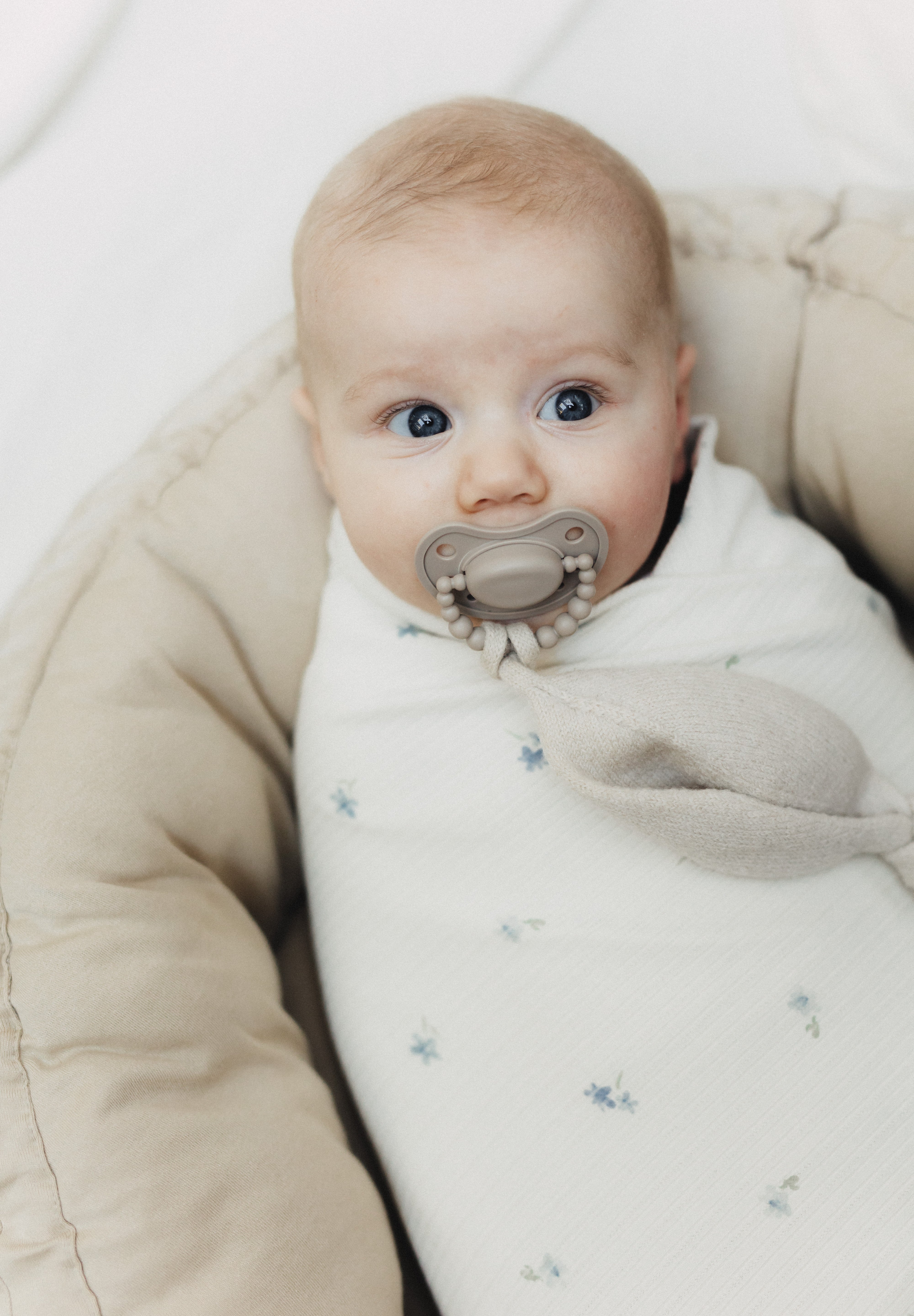 Otulacz Baby Burrito Blue Flora