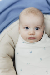 Otulacz Baby Burrito Blue Flora