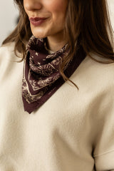 Apaszka Tiger Love Burgundy