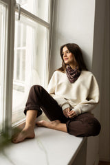 Apaszka Tiger Love Burgundy