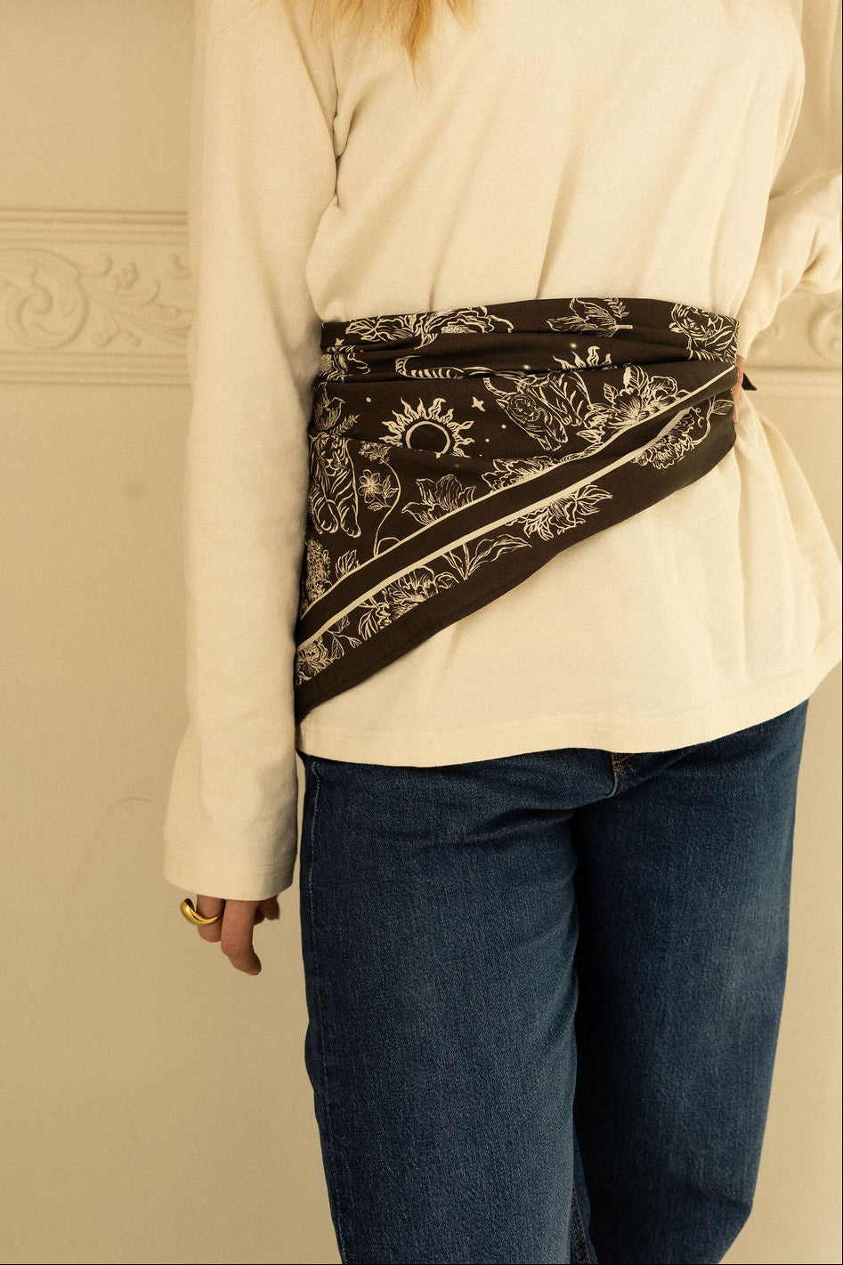 Apaszka Tiger Love Brown