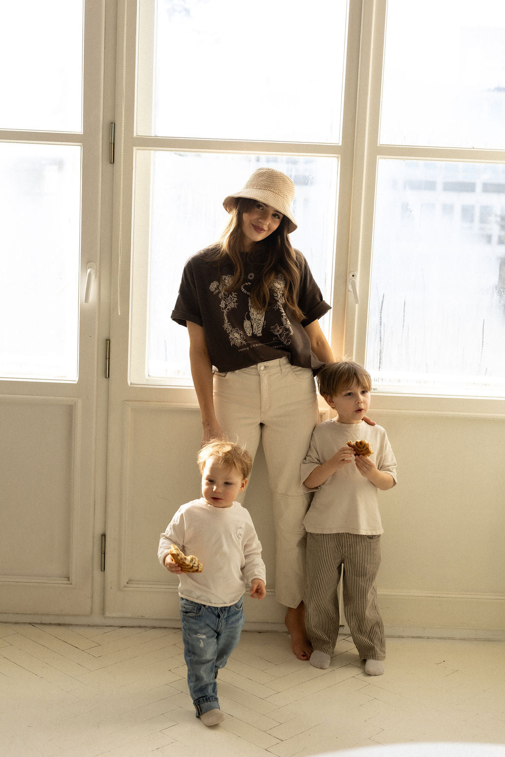 T-shirt Tiger Love Brown