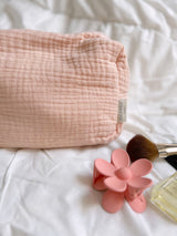 Duża Muślinowa Kosmetyczka Cloud Peach