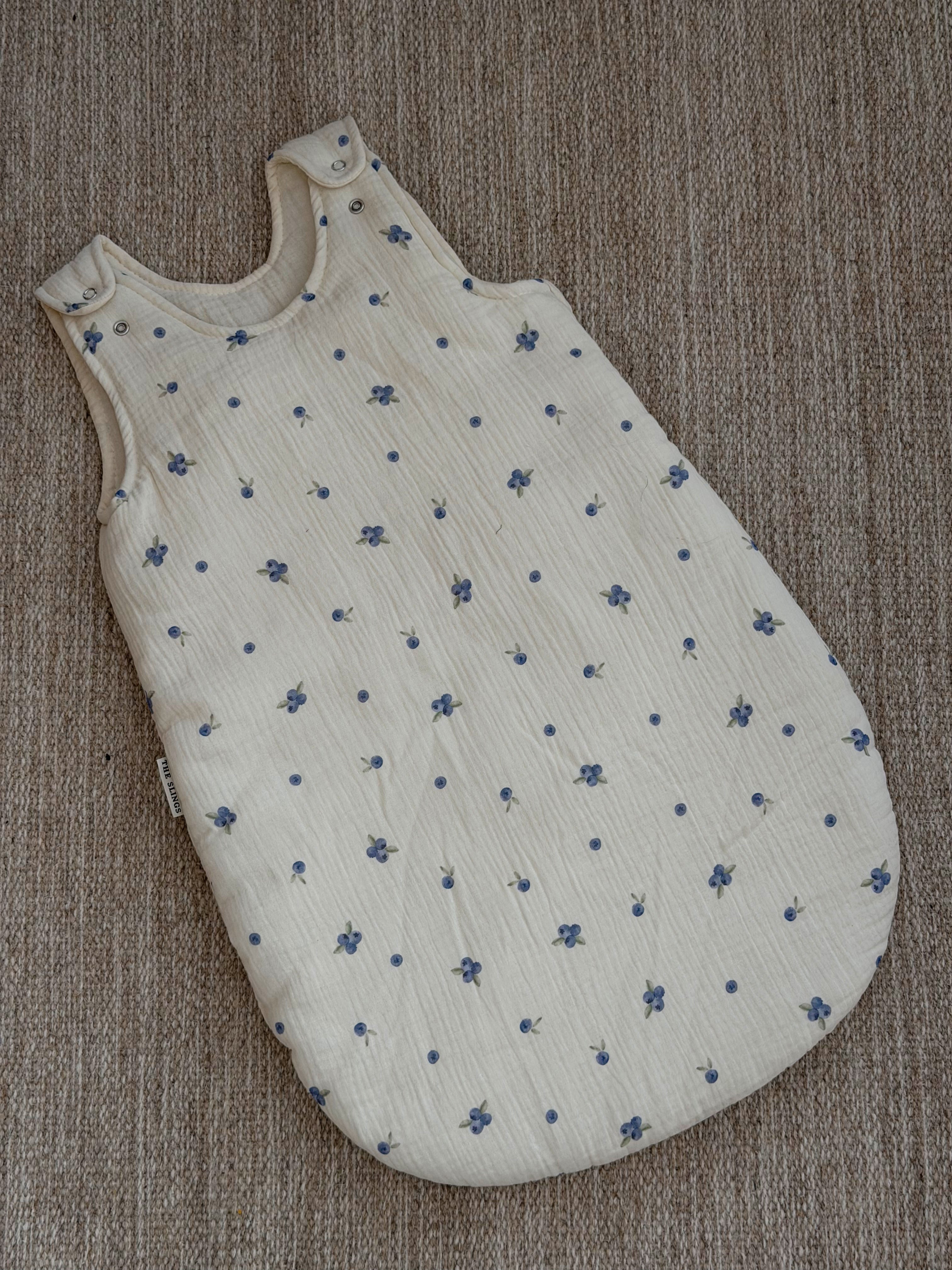 Muślinowy śpiworek - Blueberry