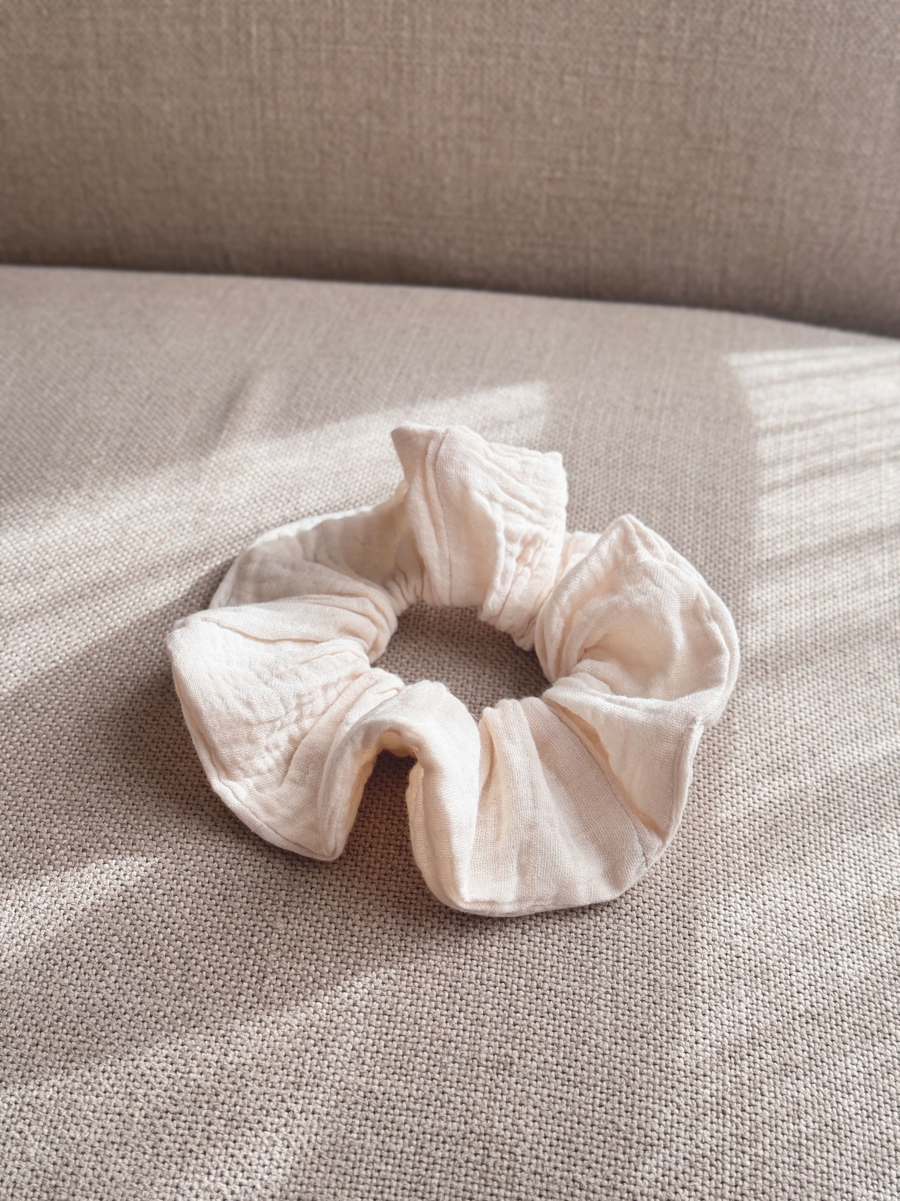 Muślinowa gumka Ecru