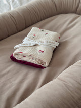 Midi Cherries & Ruby - zestaw midi pieluszek muślinowych