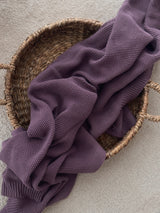 Bawełniany kocyk Softie Plum