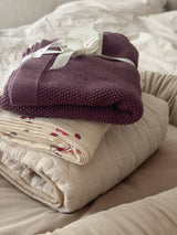 Bawełniany kocyk Softie Plum