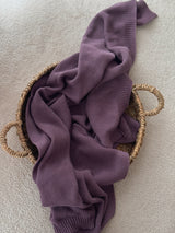 Bawełniany kocyk Softie Plum