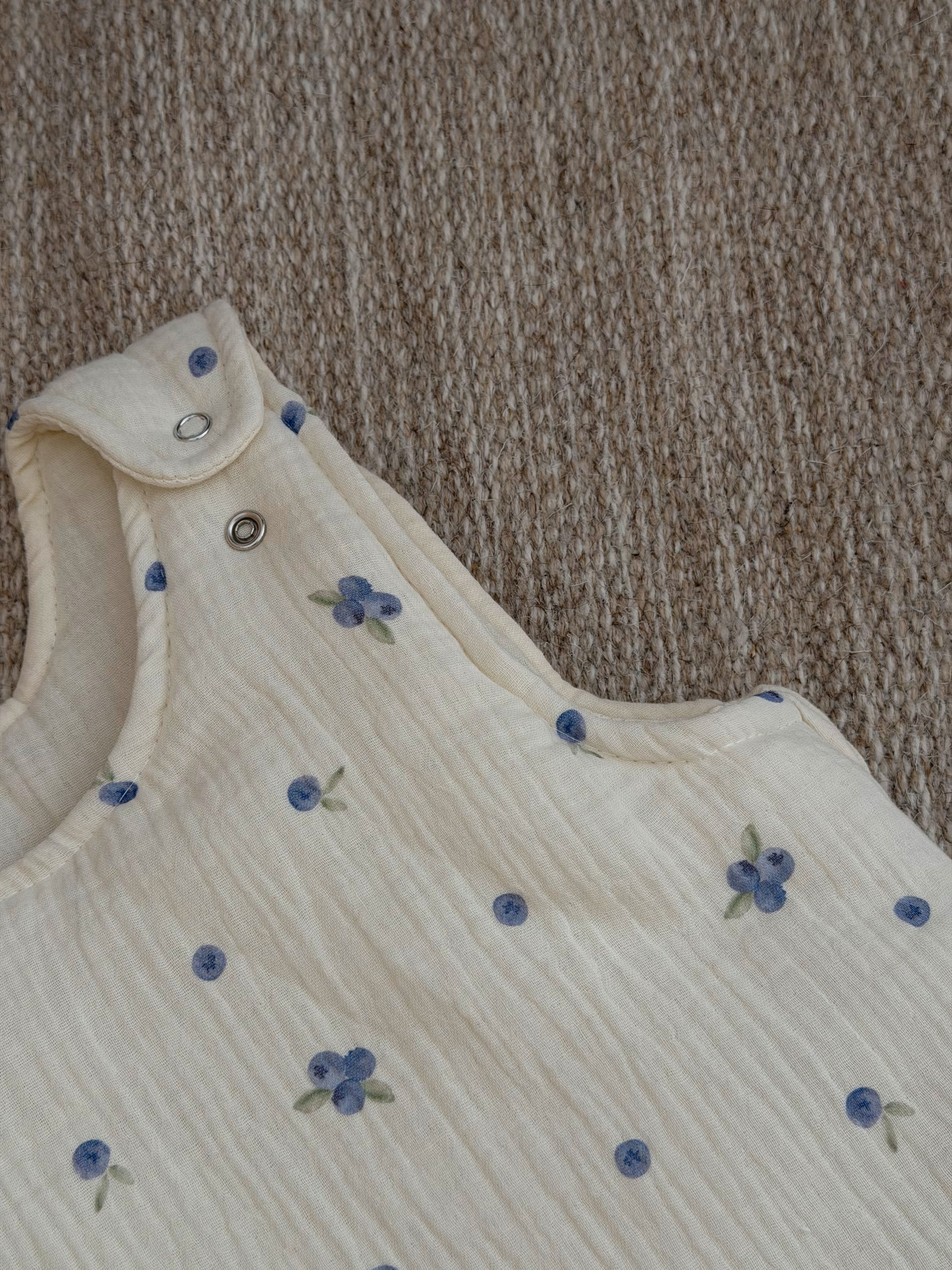 Muślinowy śpiworek - Blueberry