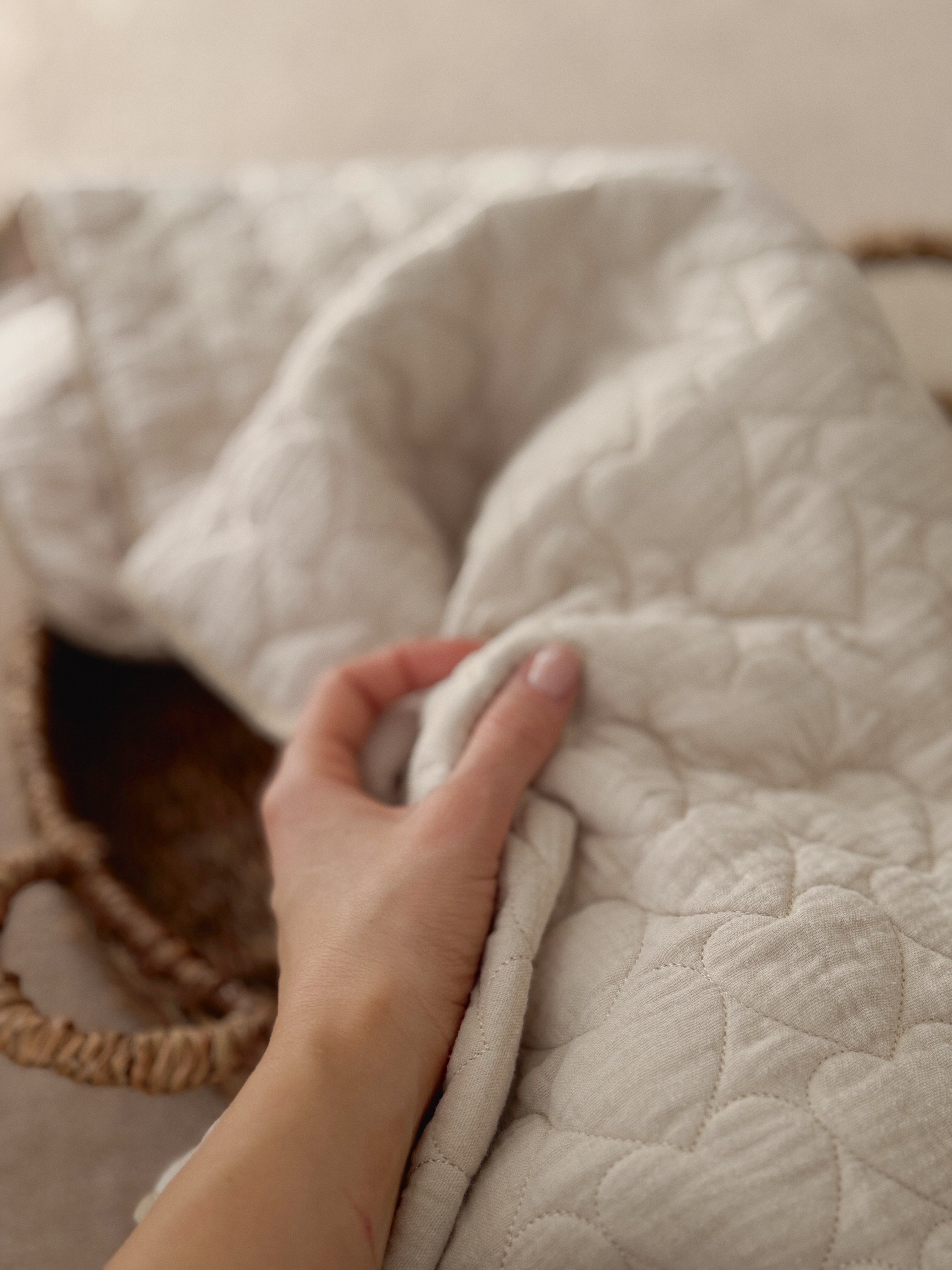 Muślinowy kocyk - Puffy Hearts