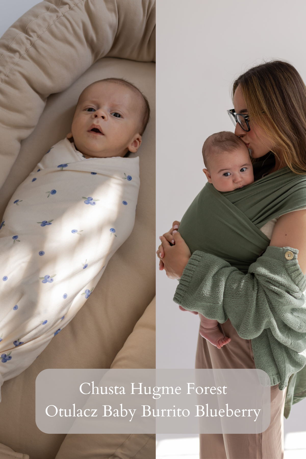 Zestaw Chusta HugMe + Otulacz