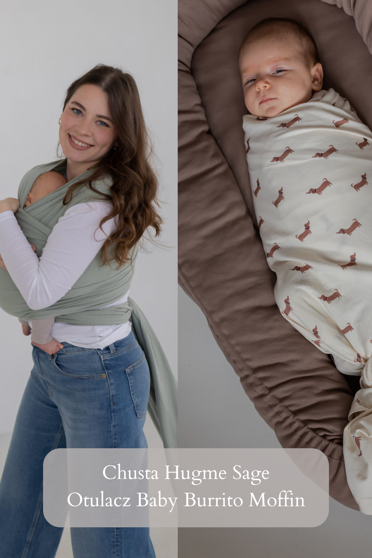 Zestaw Chusta HugMe + Otulacz