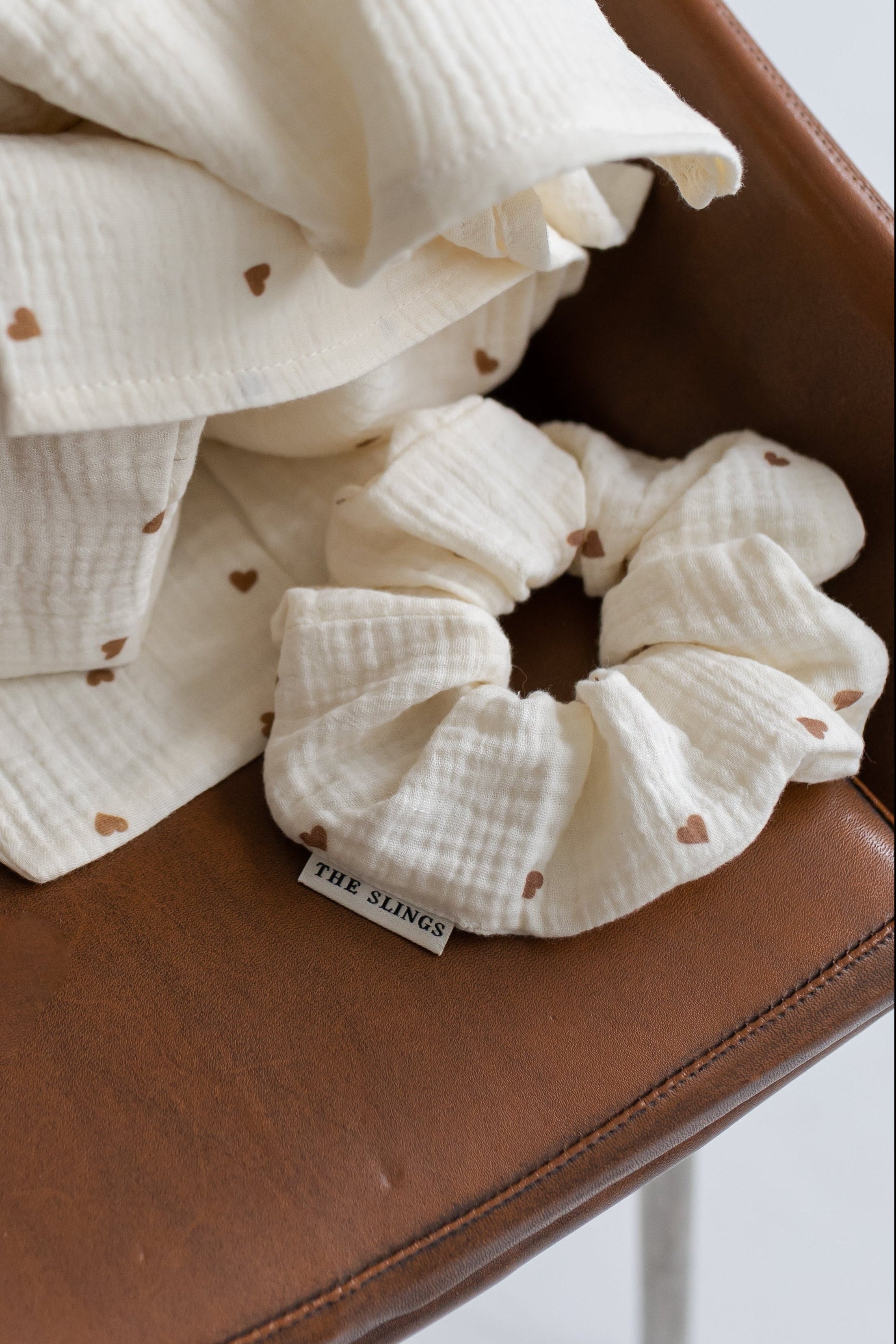 Midi Sweetheart & Ecru - zestaw midi pieluszek muślinowych