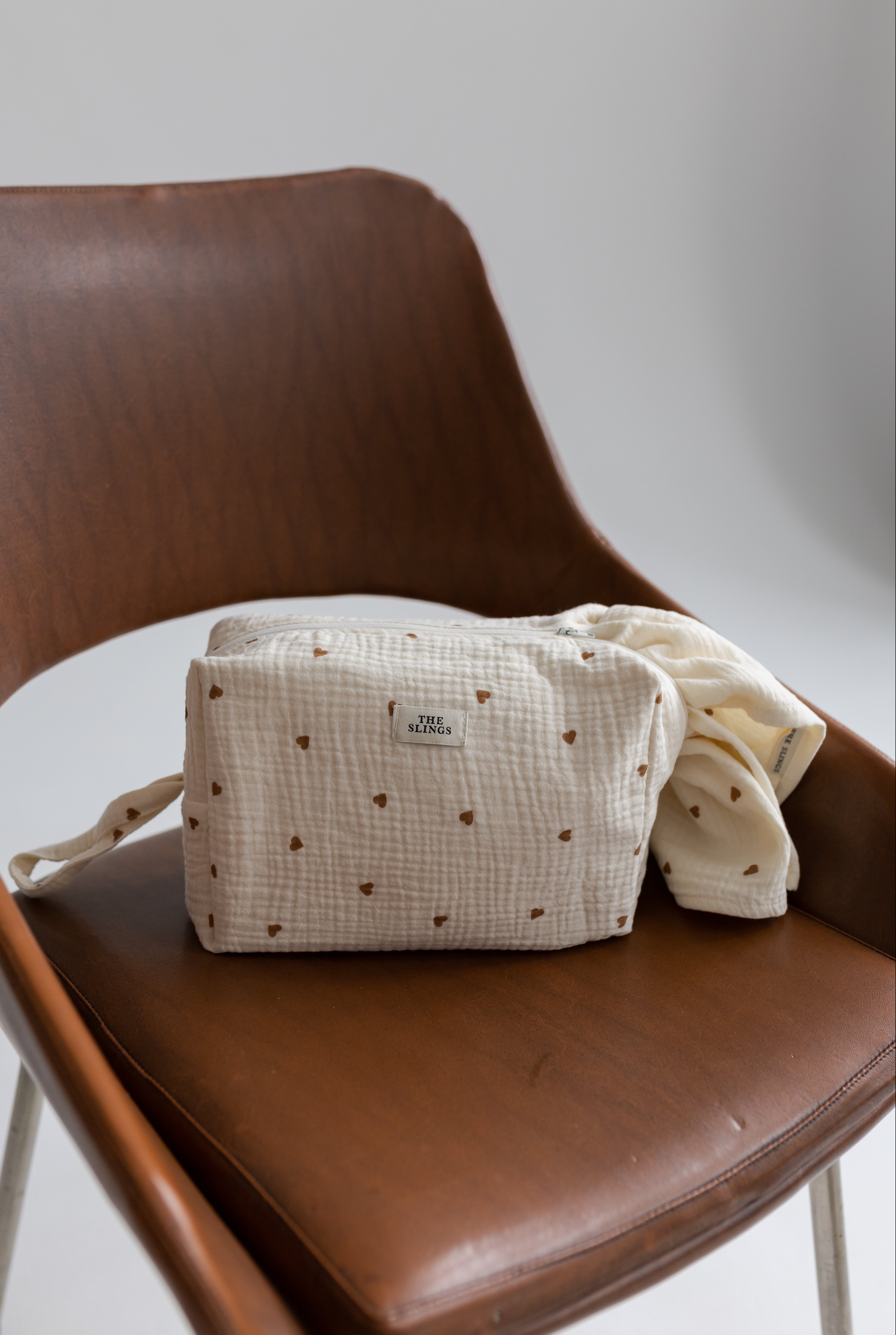 Duża Muślinowa Kosmetyczka Sweetheart