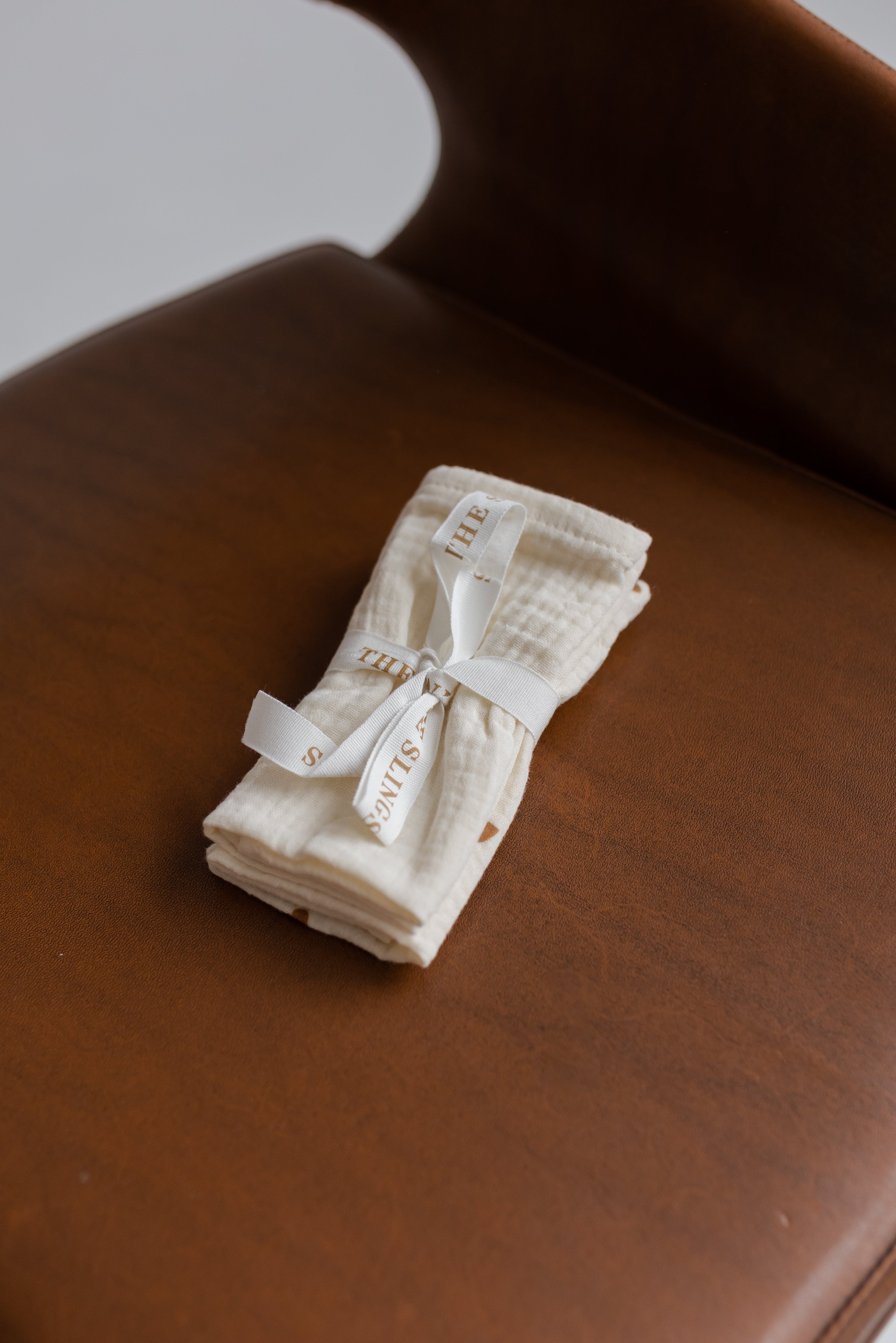 Mini Sweetheart & Ecru - zestaw małych pieluszek muślinowych