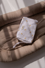 Duża Muślinowa Kosmetyczka Lemon