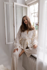 Kimono muślinowe Mila Blueberry