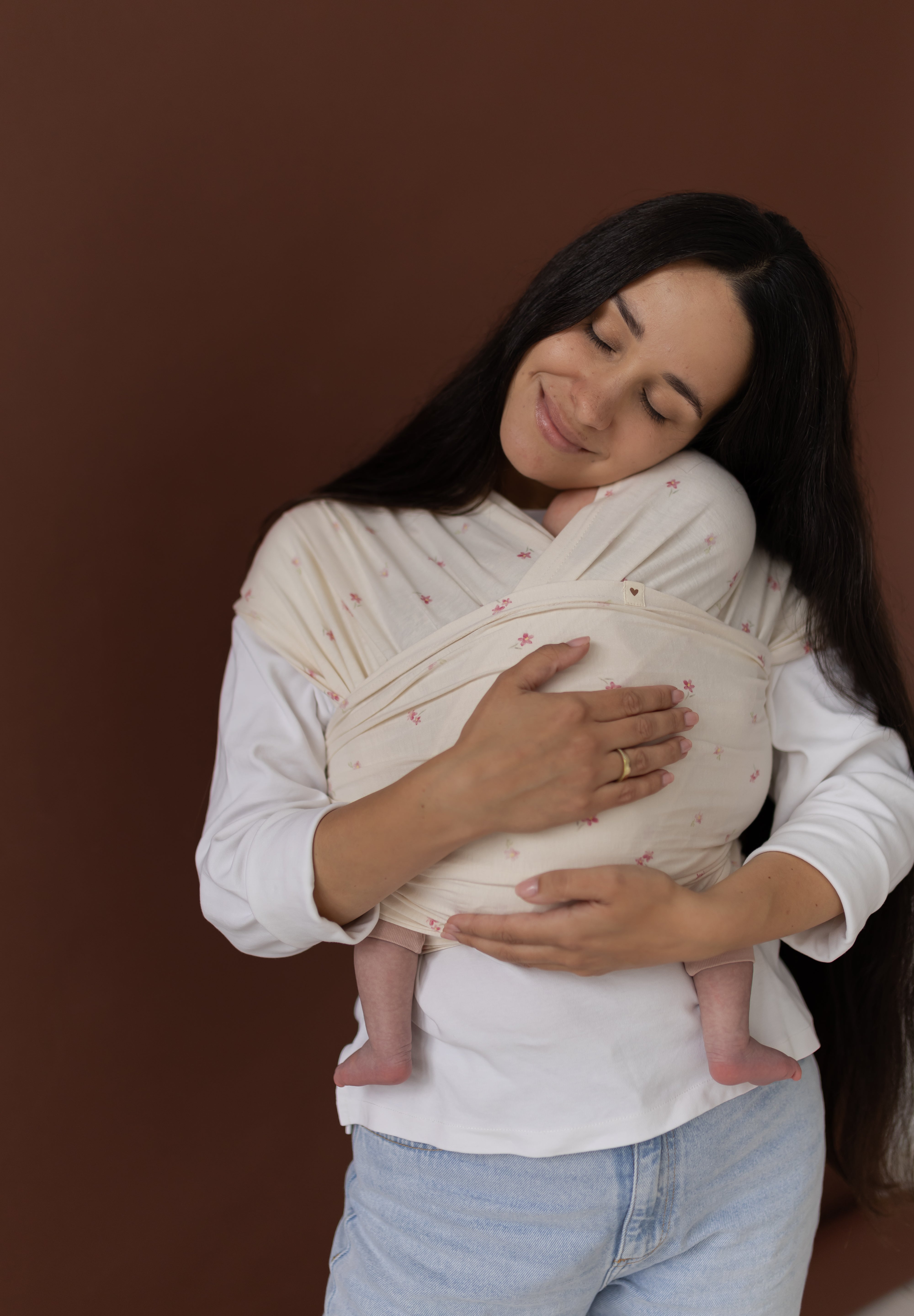 Chusta Elastyczna HugMe Pink Flora