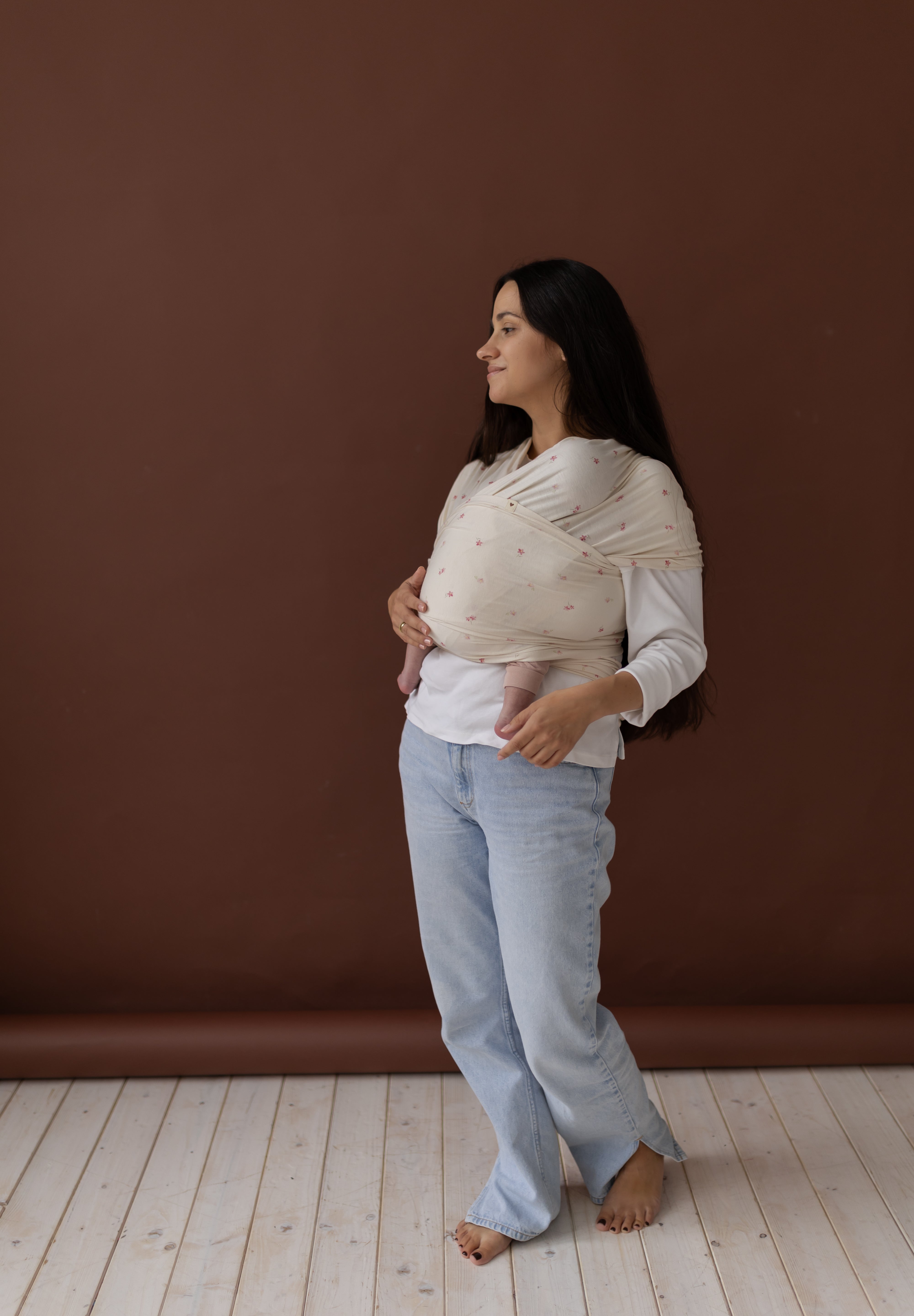 Chusta Elastyczna HugMe Pink Flora