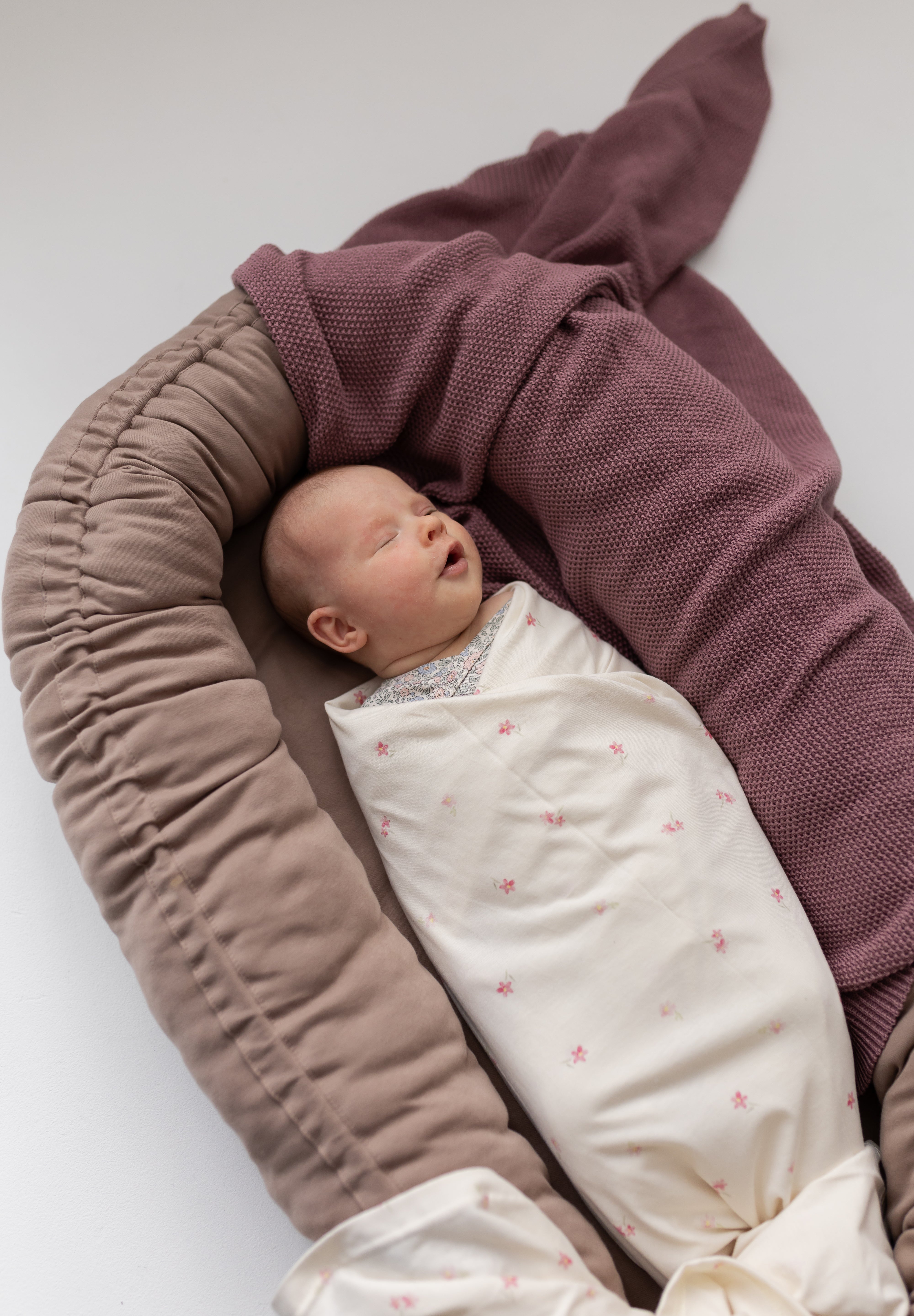 Bawełniany kocyk Softie Plum