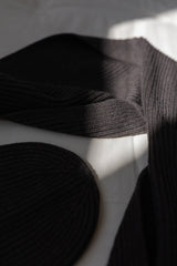 Szal Salvia z wełny merino Chocolate