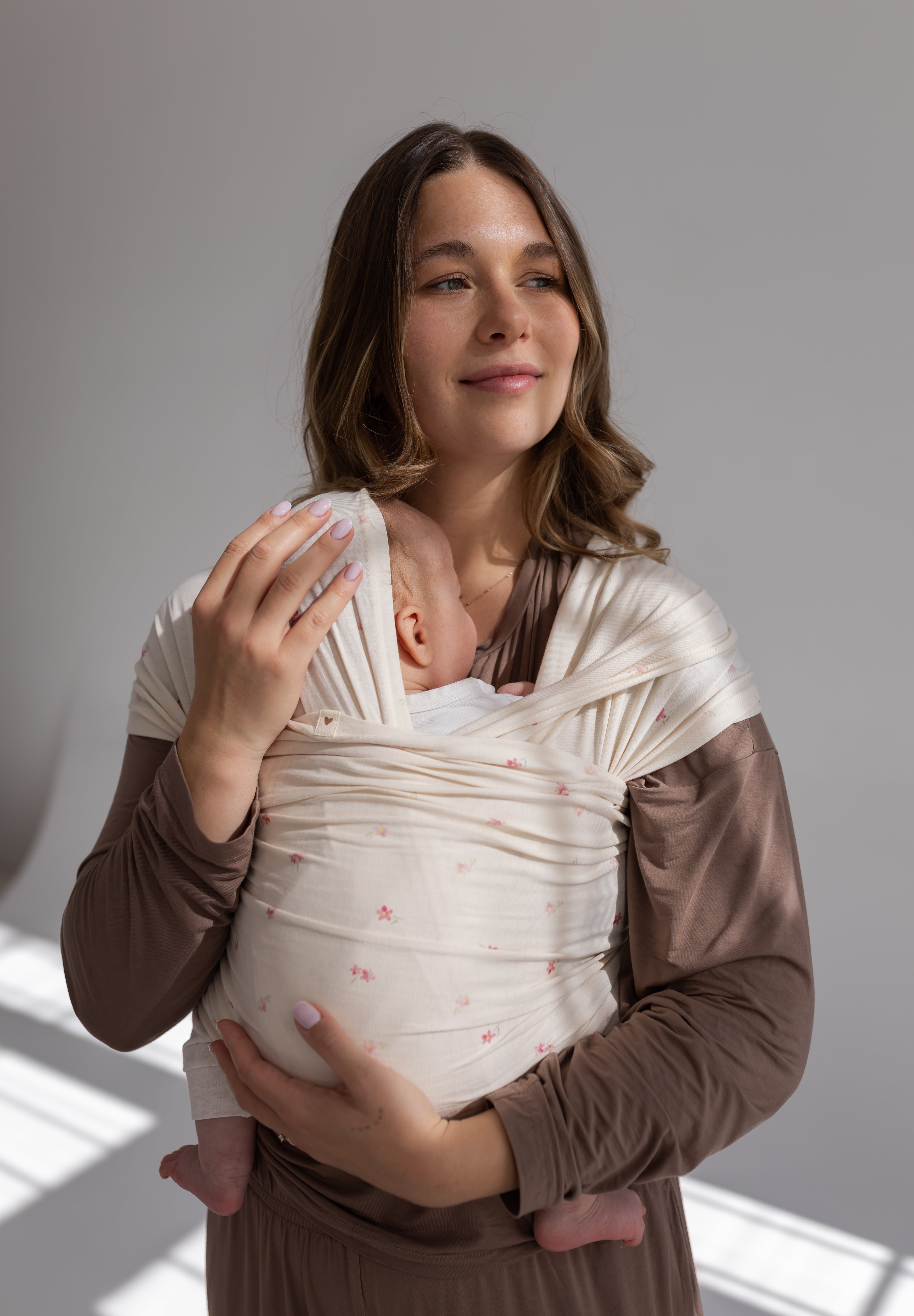 Chusta Elastyczna HugMe Pink Flora