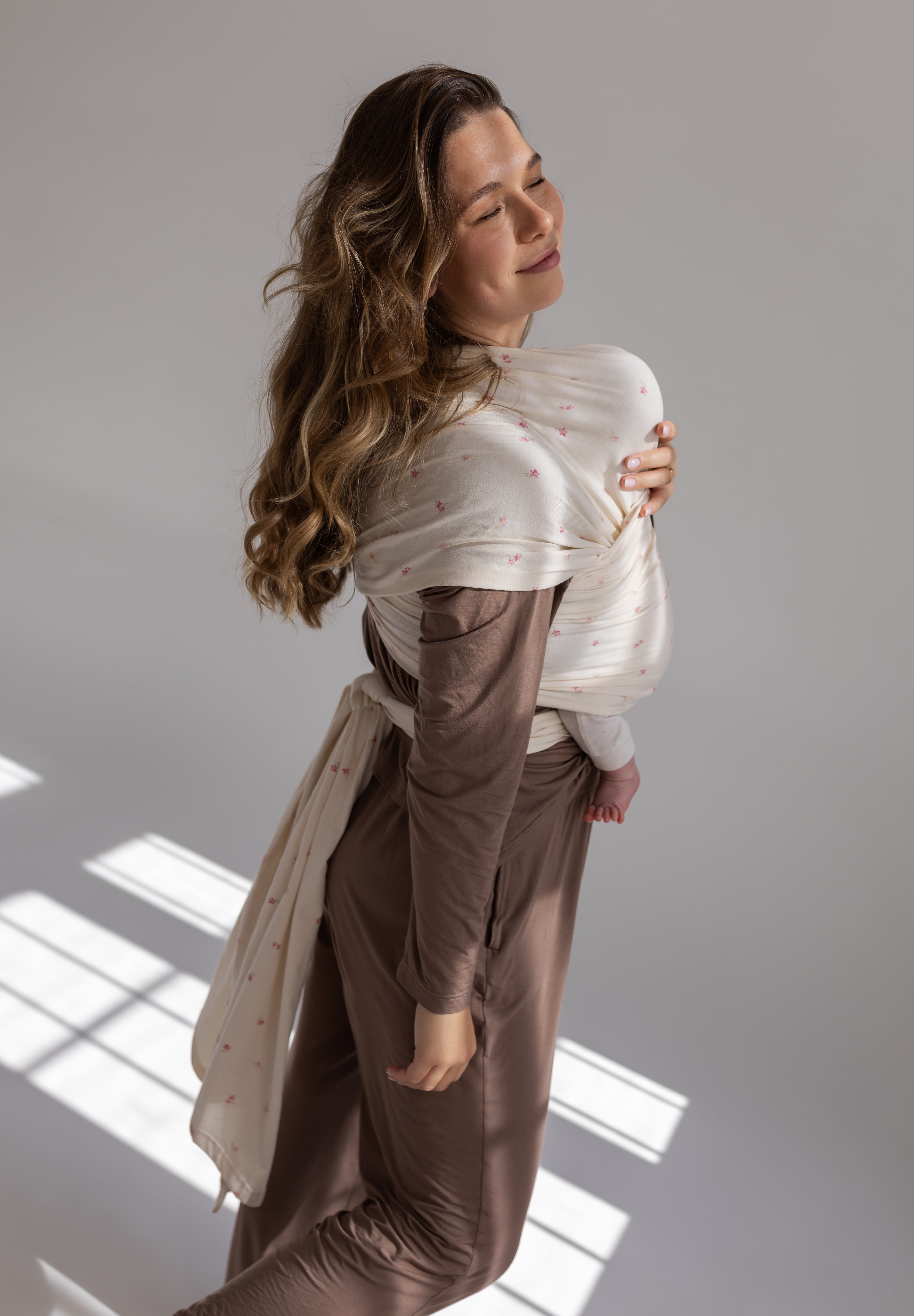 Chusta Elastyczna HugMe Pink Flora