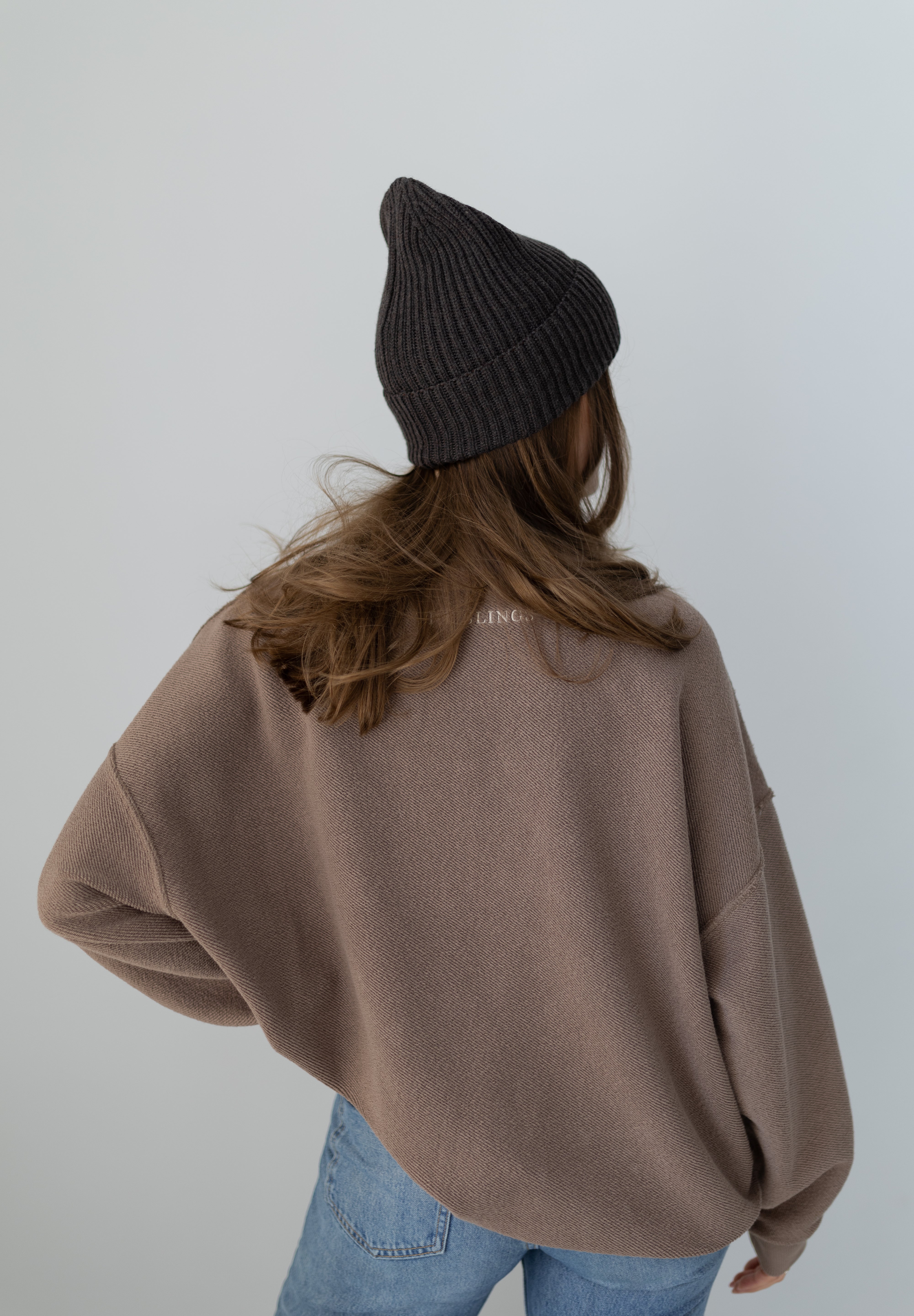 Tilia - czapka z wełny merino Chocolate