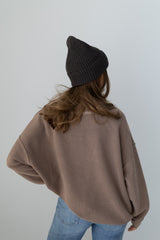 Tilia - czapka z wełny merino Chocolate