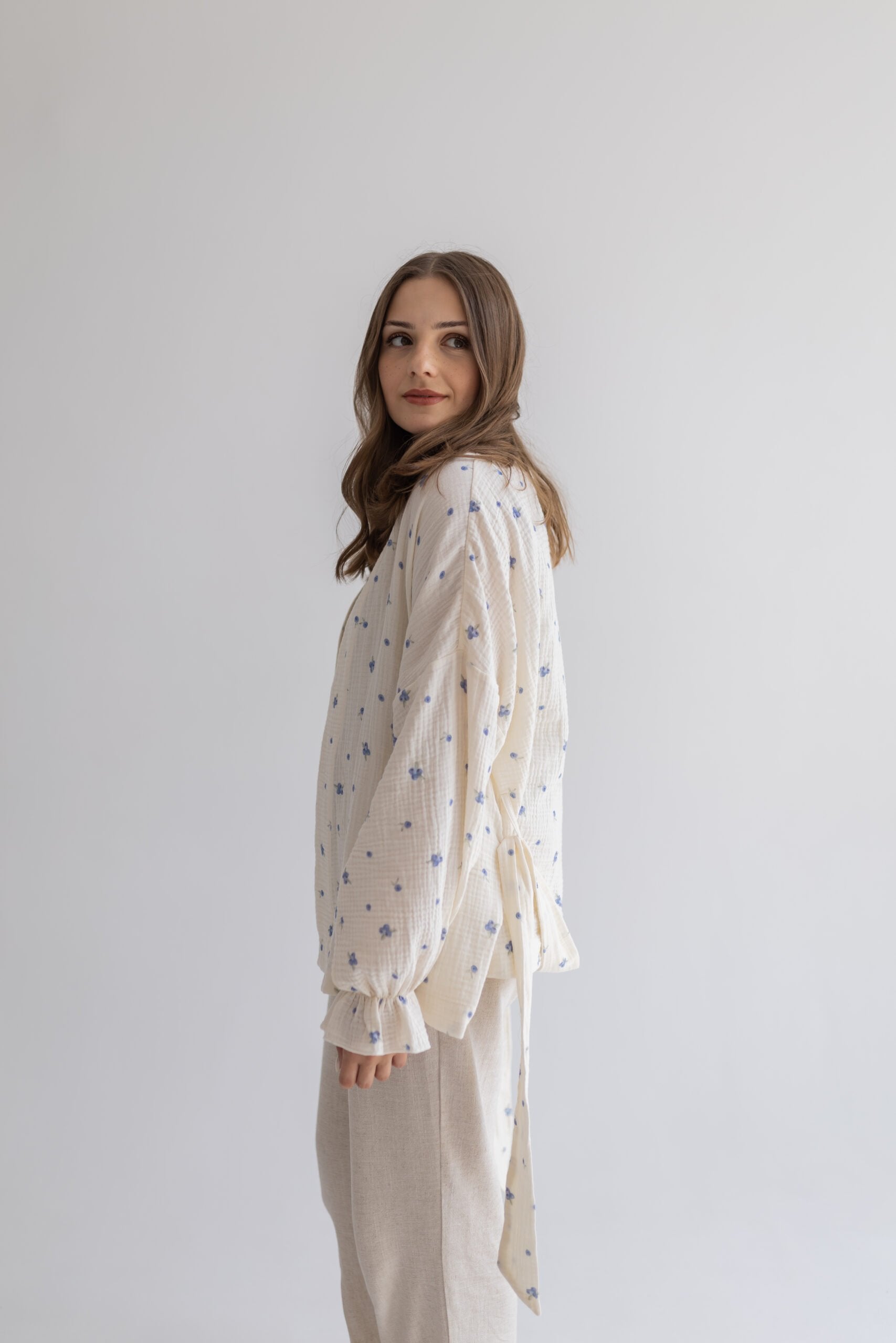 Kimono muślinowe Mila Blueberry