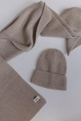 Tilia - czapka z wełny merino Sand