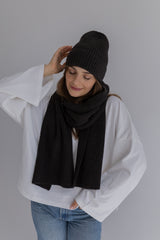 Tilia - czapka z wełny merino Espresso