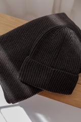 Tilia - czapka z wełny merino Espresso