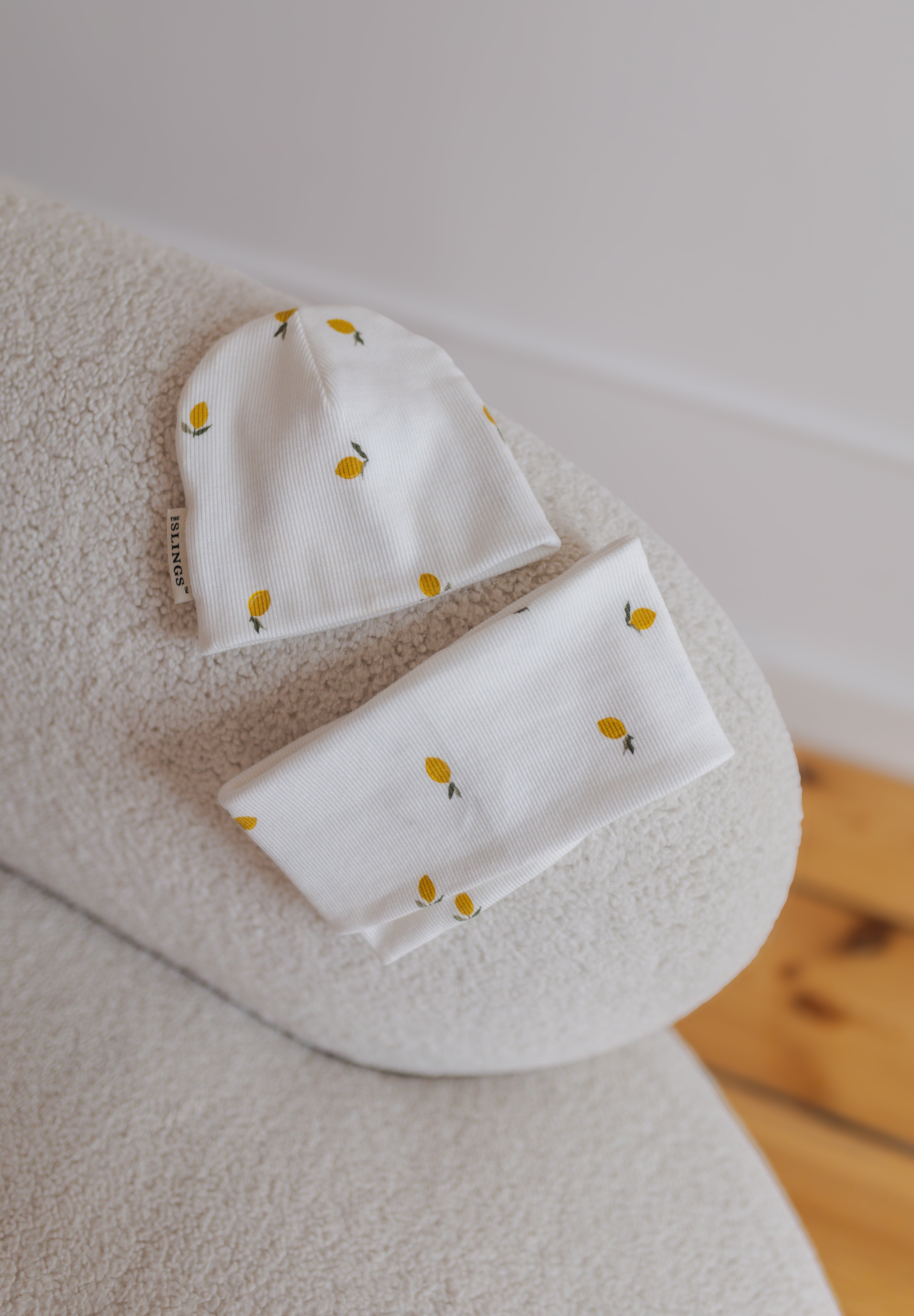 Bawełniana czapka & komin – Lemon